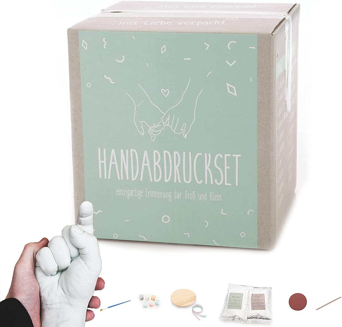 Handabdruck Set für Paare oder die ganze Familie